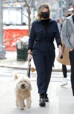 GEORGINA BURKE Out with Her Dog in New York" 02/16/2021