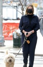 GEORGINA BURKE Out with Her Dog in New York" 02/16/2021