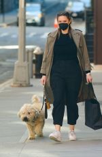 GEORGINA BURKE Out with Her Dog in New York 02/24/2021