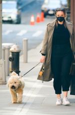 GEORGINA BURKE Out with Her Dog in New York 02/24/2021