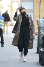 GEORGINA BURKE Out with Her Dog in New York 02/24/2021