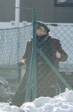 GILLIAN ANDERSON on the Set of White Bird: A Wonder Story in the Czech Republic 02/12/2021