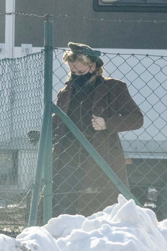 GILLIAN ANDERSON on the Set of White Bird: A Wonder Story in the Czech Republic 02/12/2021