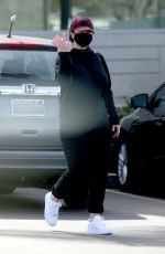 GINA CARANO Arrives at an Office in Los Angeles 02/16/2021