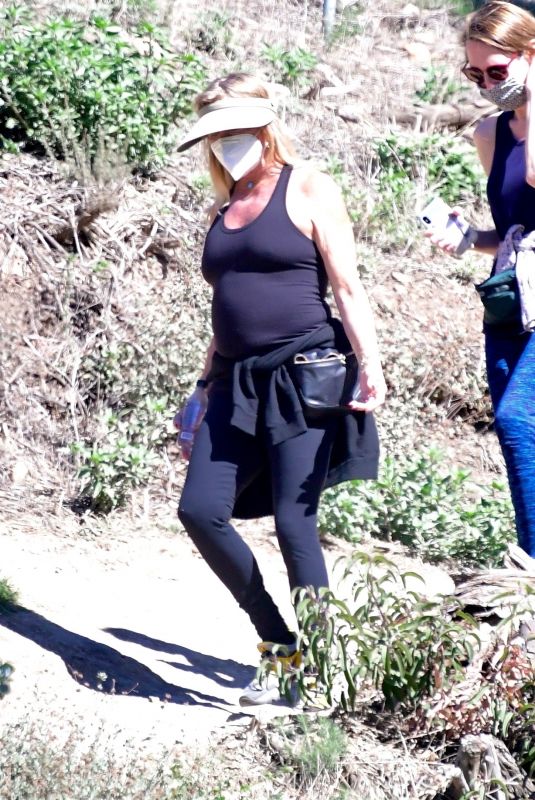 GOLDIE HAWN Out Hiking in Brentwood 02/17/2021