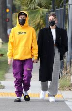 HAILEY and Justin BIEBER Out and About in Los Angeles 02/13/2021