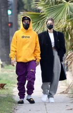 HAILEY and Justin BIEBER Out and About in Los Angeles 02/13/2021