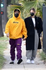 HAILEY and Justin BIEBER Out and About in Los Angeles 02/13/2021