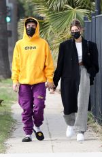 HAILEY and Justin BIEBER Out and About in Los Angeles 02/13/2021