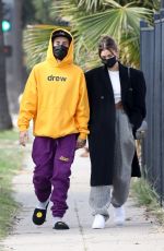 HAILEY and Justin BIEBER Out and About in Los Angeles 02/13/2021