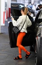 HAILEY BIEBER and ADDISON RAE at Croft Alley in Beverly Hills 02/05/2021