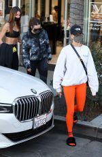 HAILEY BIEBER and ADDISON RAE at Croft Alley in Beverly Hills 02/05/2021