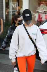 HAILEY BIEBER and ADDISON RAE at Croft Alley in Beverly Hills 02/05/2021