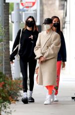 HAILEY BIEBER and KENDALL JENNER Out for Lunch in West Hollywood 02/01/2021