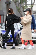 HAILEY BIEBER and KENDALL JENNER Out for Lunch in West Hollywood 02/01/2021