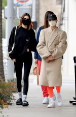 HAILEY BIEBER and KENDALL JENNER Out for Lunch in West Hollywood 02/01/2021