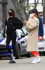 HAILEY BIEBER and KENDALL JENNER Out for Lunch in West Hollywood 02/01/2021