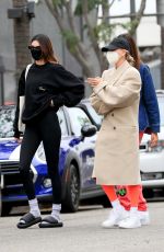 HAILEY BIEBER and KENDALL JENNER Out for Lunch in West Hollywood 02/01/2021