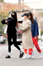 HAILEY BIEBER and KENDALL JENNER Out for Lunch in West Hollywood 02/01/2021