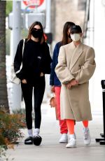 HAILEY BIEBER and KENDALL JENNER Out for Lunch in West Hollywood 02/01/2021