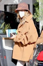 HAILEY BIEBER Arrives at a Hair Salon in Beverly Hills 02/17/2021