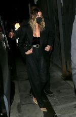 HAILEY BIEBER Arrives at Catch LA in West Hollywood 02/03/2021