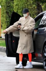 HAILEY BIEBER Arrives at Morning Workout Session in West Hollywood 02/01/2021