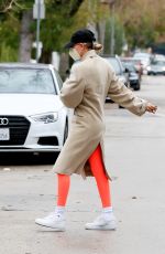 HAILEY BIEBER Arrives at Morning Workout Session in West Hollywood 02/01/2021
