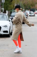 HAILEY BIEBER Arrives at Morning Workout Session in West Hollywood 02/01/2021