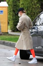 HAILEY BIEBER Arrives at Morning Workout Session in West Hollywood 02/01/2021