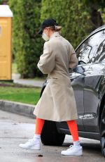 HAILEY BIEBER Arrives at Morning Workout Session in West Hollywood 02/01/2021