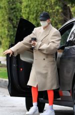 HAILEY BIEBER Arrives at Morning Workout Session in West Hollywood 02/01/2021