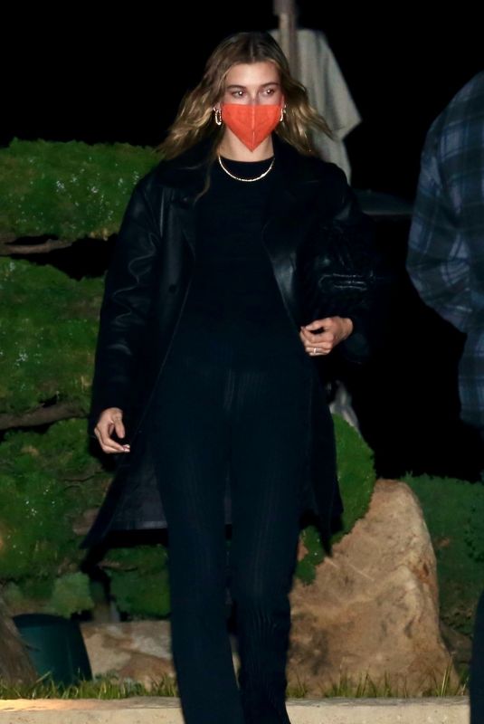 HAILEY BIEBER at Nobu in Malibu 02/25/2021
