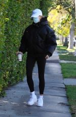 HAILEY BIEBER Leaves Morning Pilates Class in West Hollywood 02/12/2021