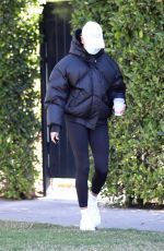 HAILEY BIEBER Leaves Morning Pilates Class in West Hollywood 02/12/2021