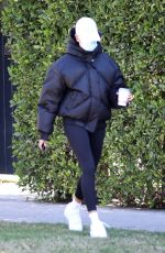 HAILEY BIEBER Leaves Morning Pilates Class in West Hollywood 02/12/2021