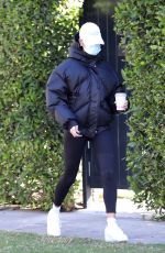 HAILEY BIEBER Leaves Morning Pilates Class in West Hollywood 02/12/2021