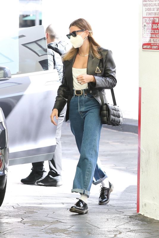 HAILEY BIEBER Out in Beverly Hills 02/03/2021