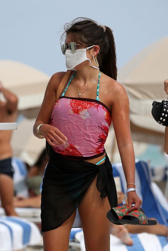 HANNAH ANN SLUSS Relaxes on the Beach in Miami 02/17/2021