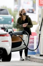 HANNAH BROWN at a Gas Station in Los Angeles 01/31/2021