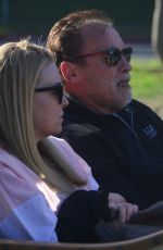 HEATHER MILLIGAN and Arnold Schwarzenegger Out Cruising in Santa Monica 02/13/2021