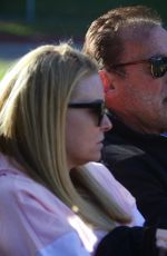 HEATHER MILLIGAN and Arnold Schwarzenegger Out Cruising in Santa Monica 02/13/2021