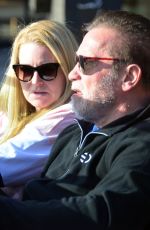 HEATHER MILLIGAN and Arnold Schwarzenegger Out Cruising in Santa Monica 02/13/2021