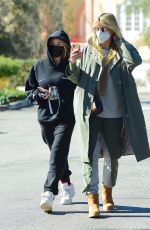 HEIDI and LENI KLUM at Starbucks in New York 02/12/2021