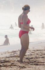 HEIDI CRUZ in a Red Bikini at a Beach in Cancun 02/19/2021