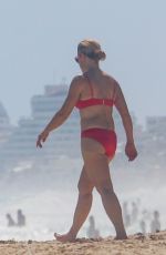 HEIDI CRUZ in a Red Bikini at a Beach in Cancun 02/19/2021