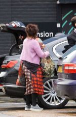 HELENA BONHAM CARTER Arrives at a Studio in London 02/04/2021