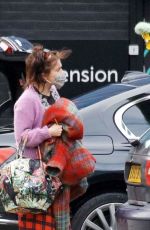 HELENA BONHAM CARTER Arrives at a Studio in London 02/04/2021