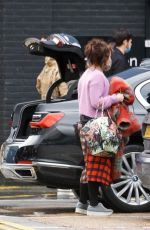 HELENA BONHAM CARTER Arrives at a Studio in London 02/04/2021