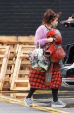 HELENA BONHAM CARTER Arrives at a Studio in London 02/04/2021